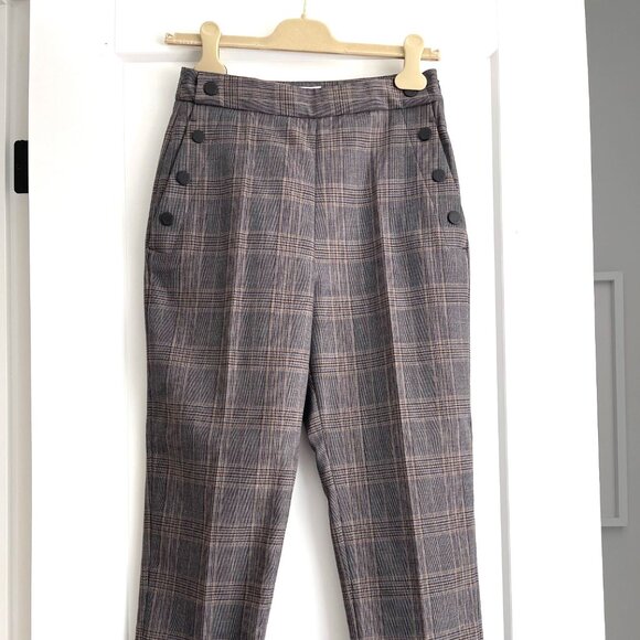 Sandro Designer High Quality Tapered Trouser with Button Detailing - Small - Picture 1 of 4